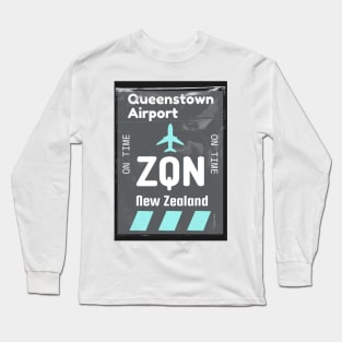 Airport ZQN Queenstown Long Sleeve T-Shirt